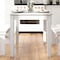 Flash Furniture Rectangle 30" W, 46" L, 29.5" H, Wood, Wood Grain XA-F-46X30-WH-GG - alternate 6